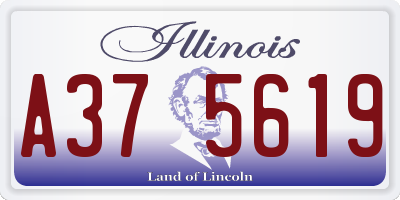 IL license plate A375619