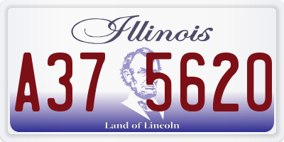 IL license plate A375620