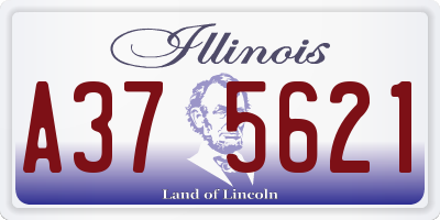 IL license plate A375621