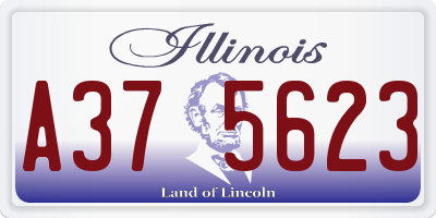 IL license plate A375623