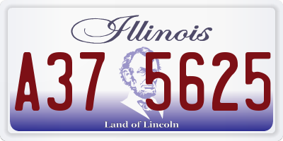 IL license plate A375625