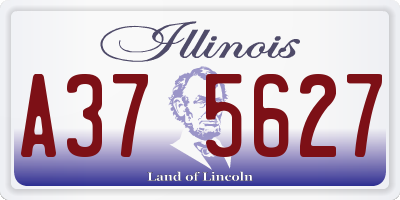IL license plate A375627