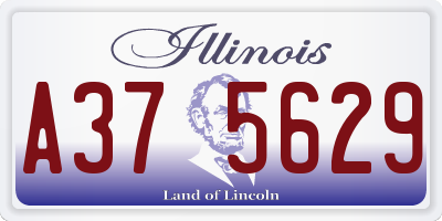 IL license plate A375629