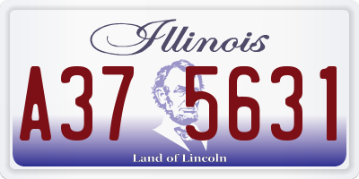 IL license plate A375631