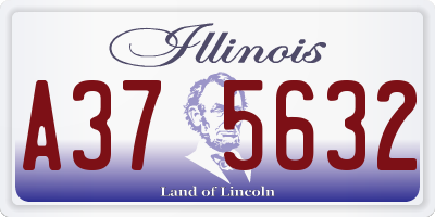 IL license plate A375632