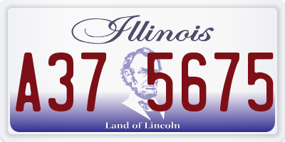 IL license plate A375675