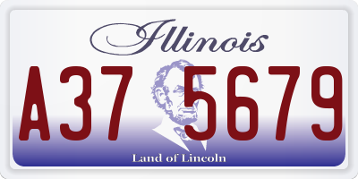 IL license plate A375679
