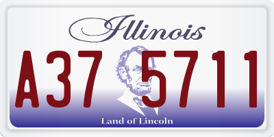 IL license plate A375711