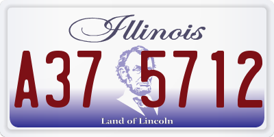 IL license plate A375712