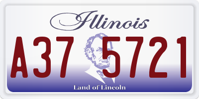 IL license plate A375721