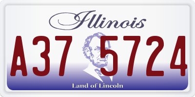 IL license plate A375724