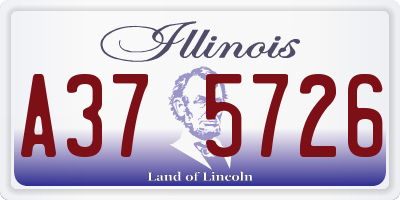 IL license plate A375726