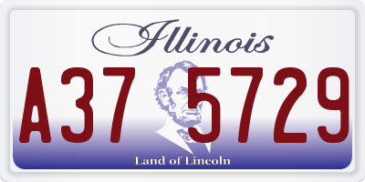 IL license plate A375729