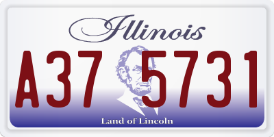 IL license plate A375731