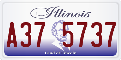 IL license plate A375737