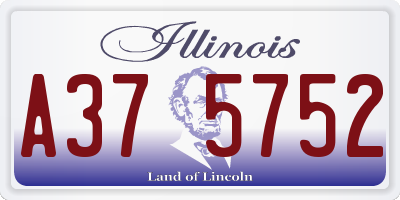 IL license plate A375752