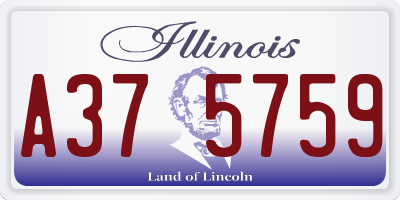 IL license plate A375759