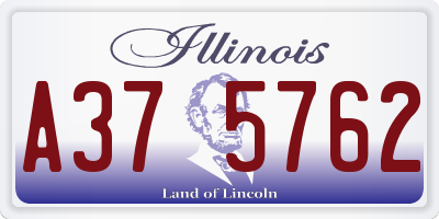 IL license plate A375762