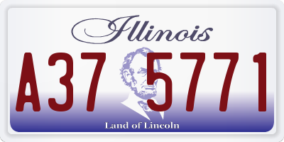 IL license plate A375771