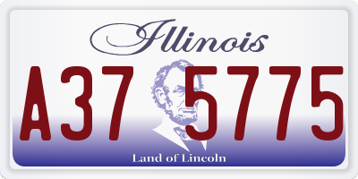 IL license plate A375775