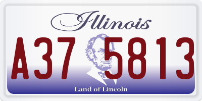 IL license plate A375813