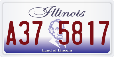 IL license plate A375817