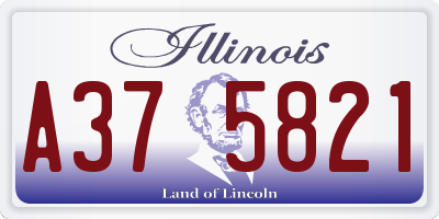 IL license plate A375821