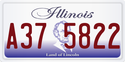 IL license plate A375822