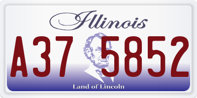 IL license plate A375852