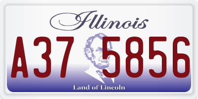 IL license plate A375856