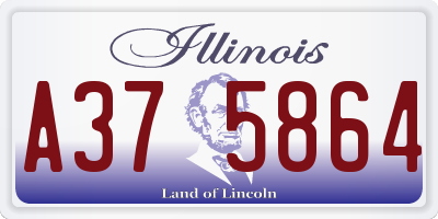 IL license plate A375864