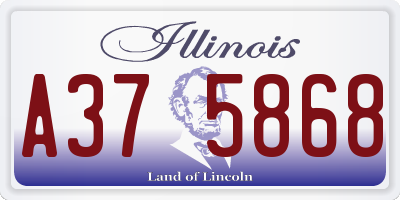 IL license plate A375868