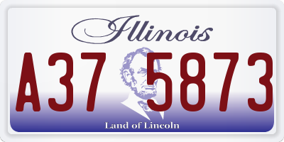 IL license plate A375873