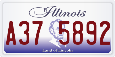 IL license plate A375892