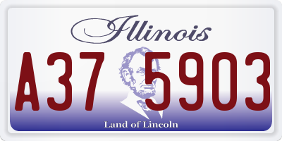 IL license plate A375903