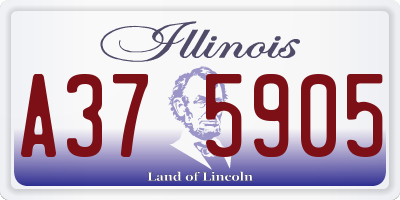 IL license plate A375905