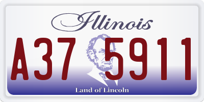 IL license plate A375911