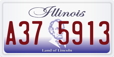IL license plate A375913