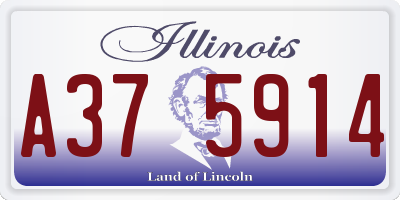 IL license plate A375914