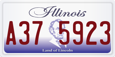 IL license plate A375923