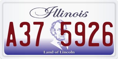 IL license plate A375926