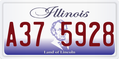 IL license plate A375928