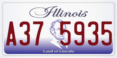 IL license plate A375935