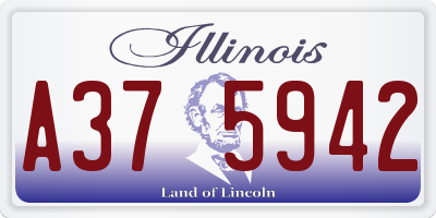 IL license plate A375942