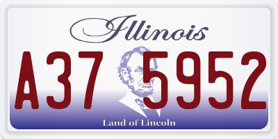 IL license plate A375952