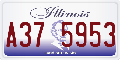 IL license plate A375953