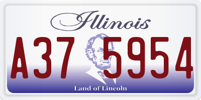 IL license plate A375954