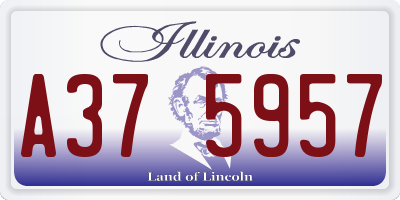IL license plate A375957