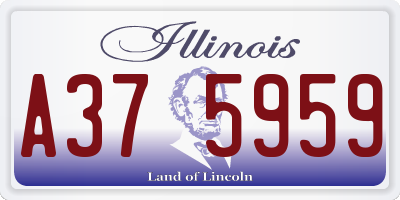 IL license plate A375959