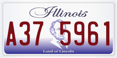 IL license plate A375961